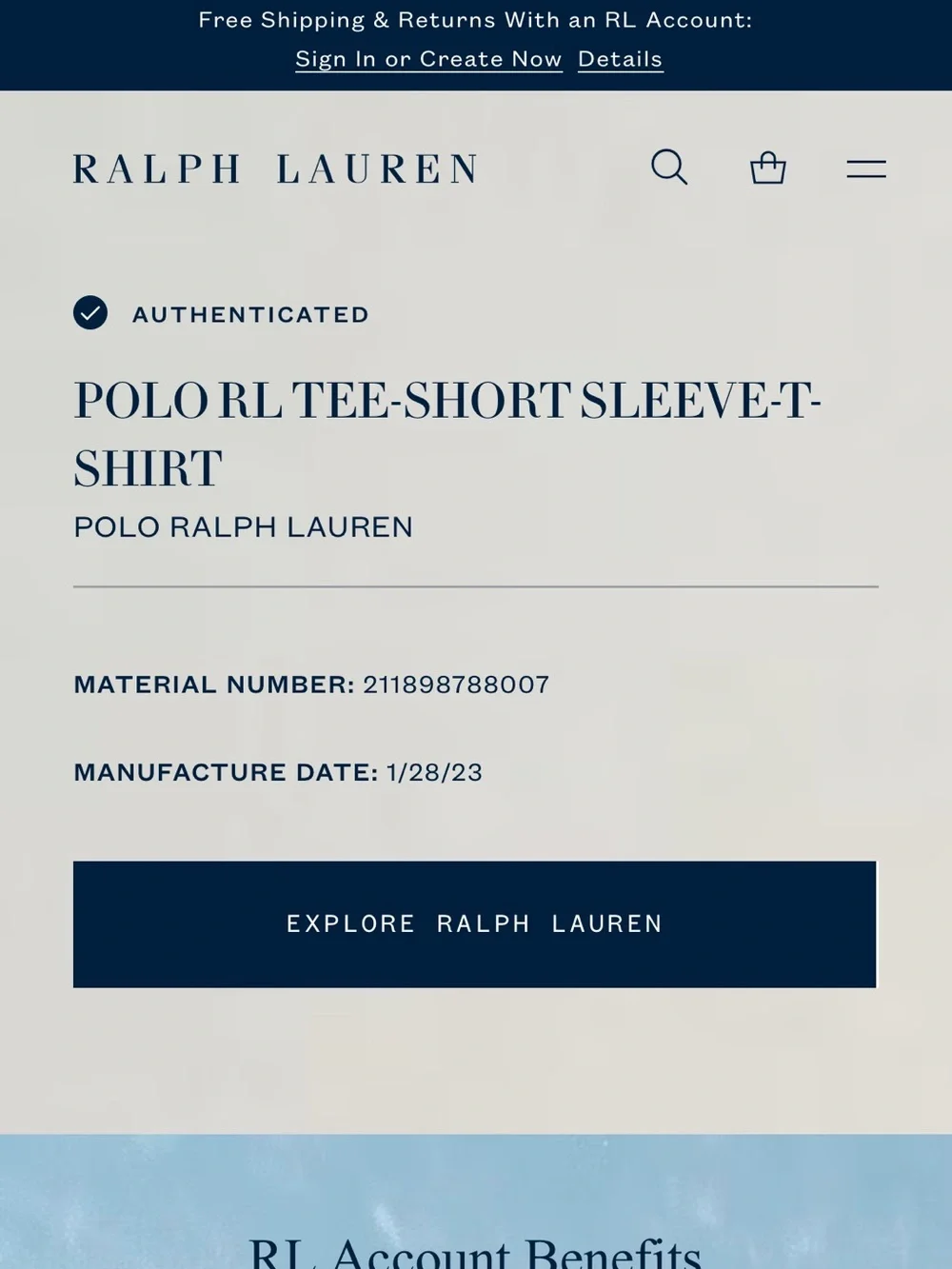 ❌❌❌ sale Authentic Polo Ralph Lauren White Logo T-Shirt – Size Small